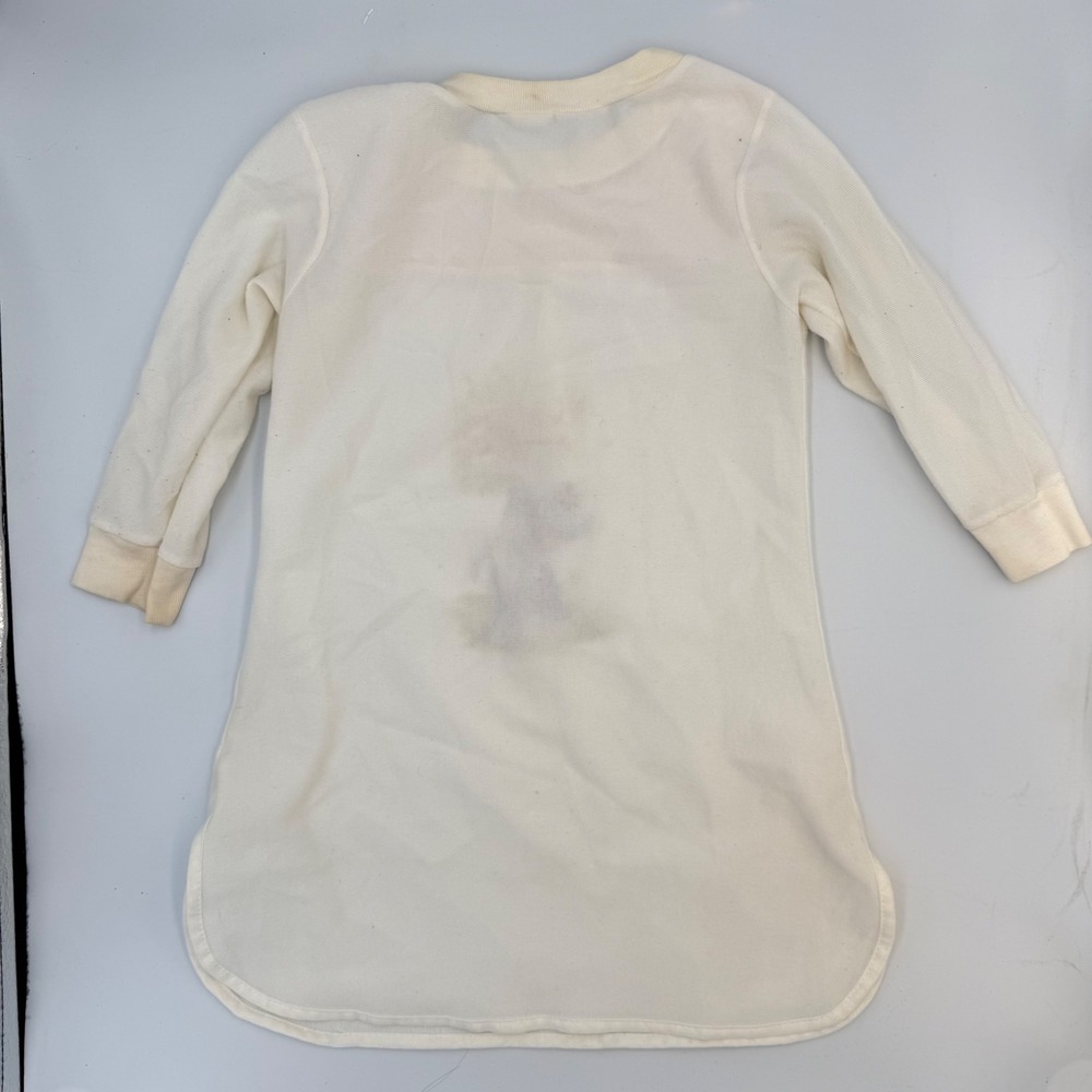 Vtg 70s Girls Nightgown | Blue Bonnet Girl‎ Illustration | Sz 2T | Flawed Charm - Picture 6 of 10